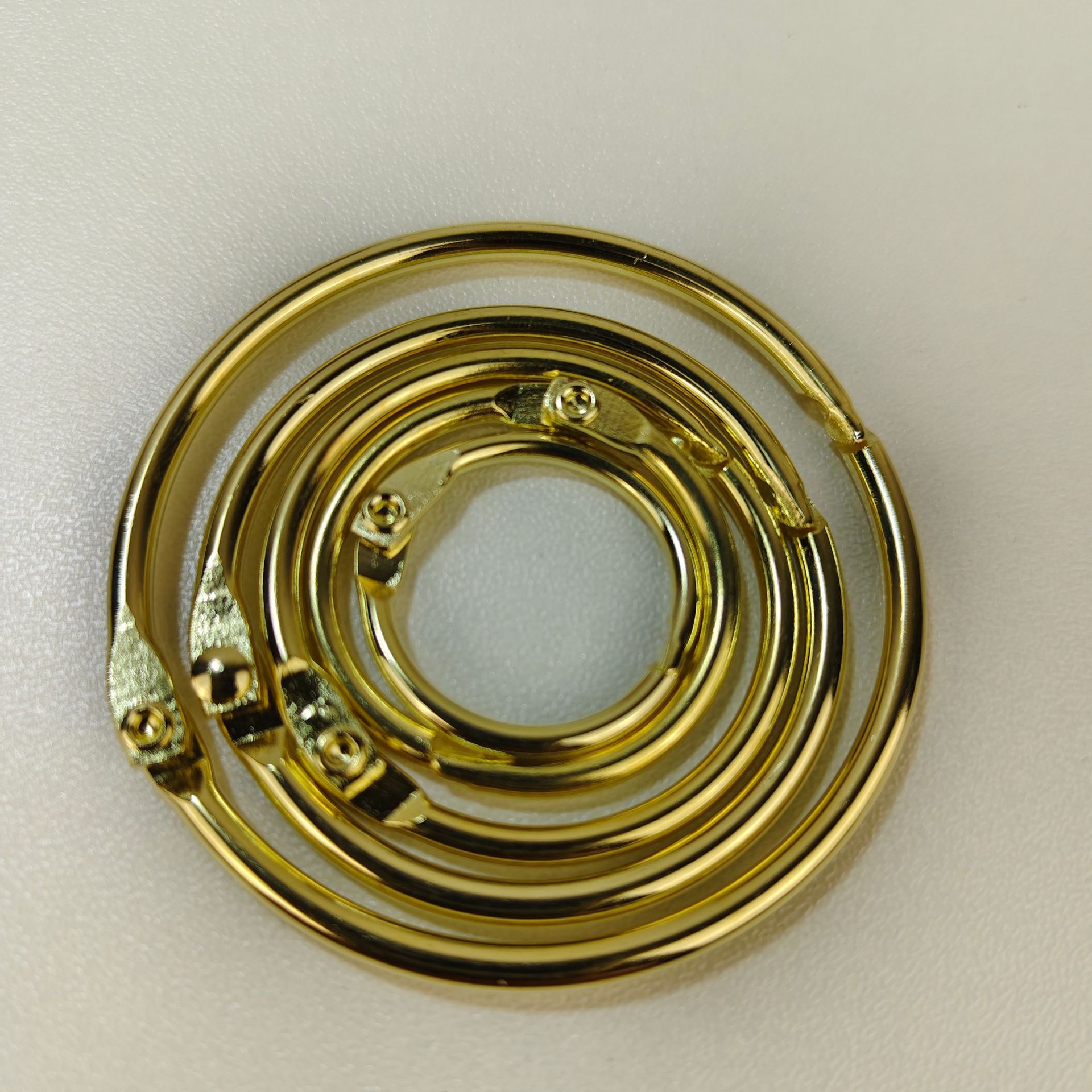Anillo de hoja de oro, anillo de hierro, anillo de escritorio, anillo de encuadernación, anillo de encuadernación, anillo de encuadernación, anillo de abertura metálica, anillo de encuadernación
