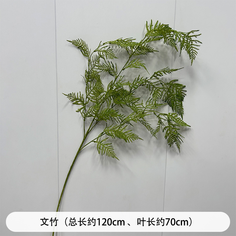 芦荀草绿植花龙须草假花白绿森系婚庆装饰自然风背景插花路引|undefined