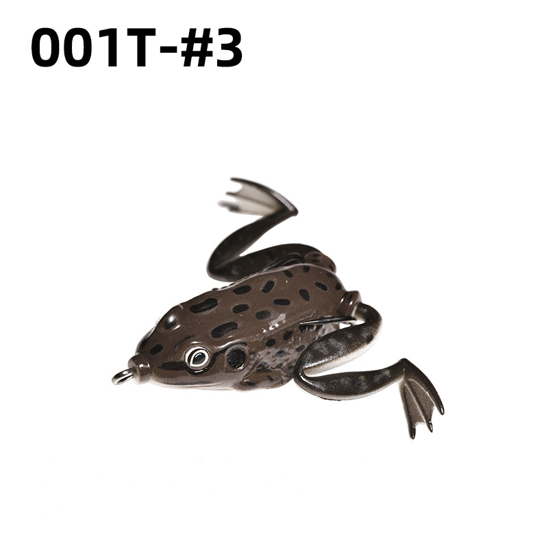 Lei Rana biónica Luya cebo suave Lei Rana cebo de imitación al por mayor tiro largo cebo negro Luya Lei Qiang Rana cebo falso lote