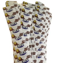 新款不干胶鱼线不规则标签丝印PET铭牌打印水晶LOGO标金属标贴纸