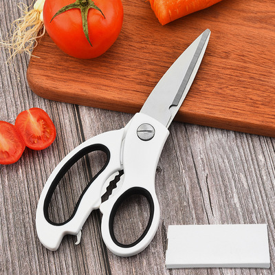 厂家批发家用不锈钢厨房剪刀鸡骨剪多功能剪厨房多用食物剪刀|ms