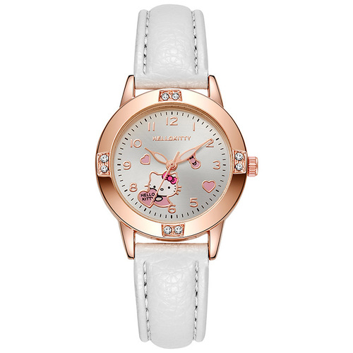 Rose gold diamond belt watch middle school student watch female model Sanrio quartz watch cross-border watch supply wholesale