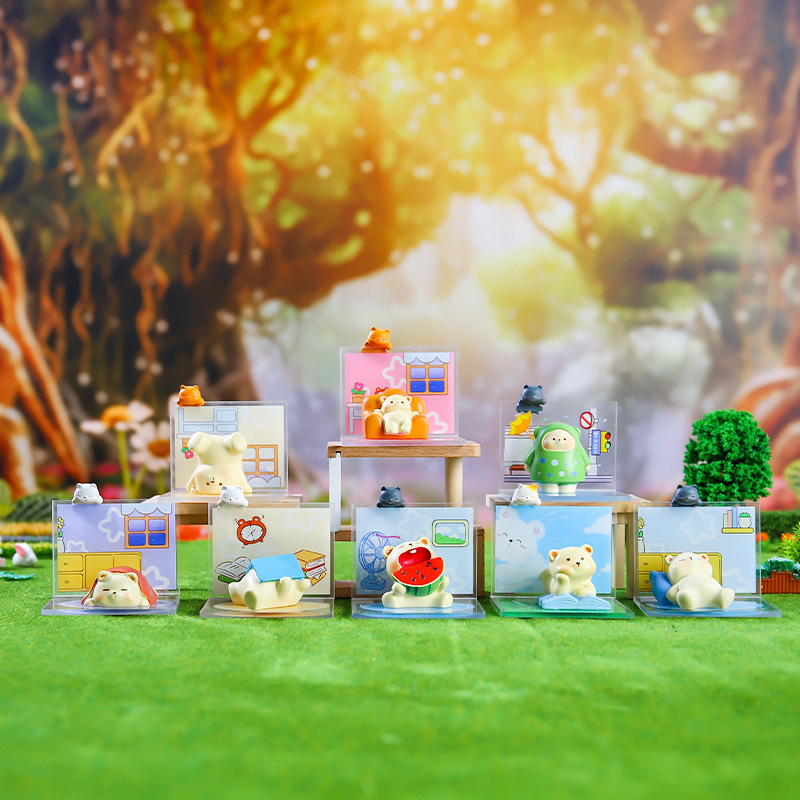 New tide play dull bear daze daily resin ornaments cute adorable bedroom living room desktop factory outlet