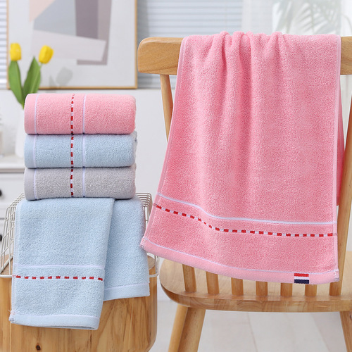 Towel for face washing, pure cotton thickened household towel for bathing, pure cotton wholesale gift souvenir, hotel embroidery