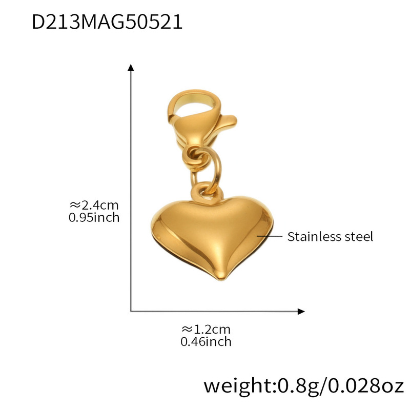 Mili メッキ 18 K 厚いゴールド DIY エナメル釉シングルペンダントニッチファッションパーソナライズされたマリンアクセサリー卸売|undefined