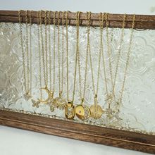 Collier en acier au titane pendentif polyvalent incolore pierre naturelle goutte d'huile mode été nouveau produit chaîne de collier doux_voghion.com
