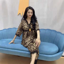 跨境外贸春夏季新款女休闲套装舒适休闲可外穿七分裤家居服两件套