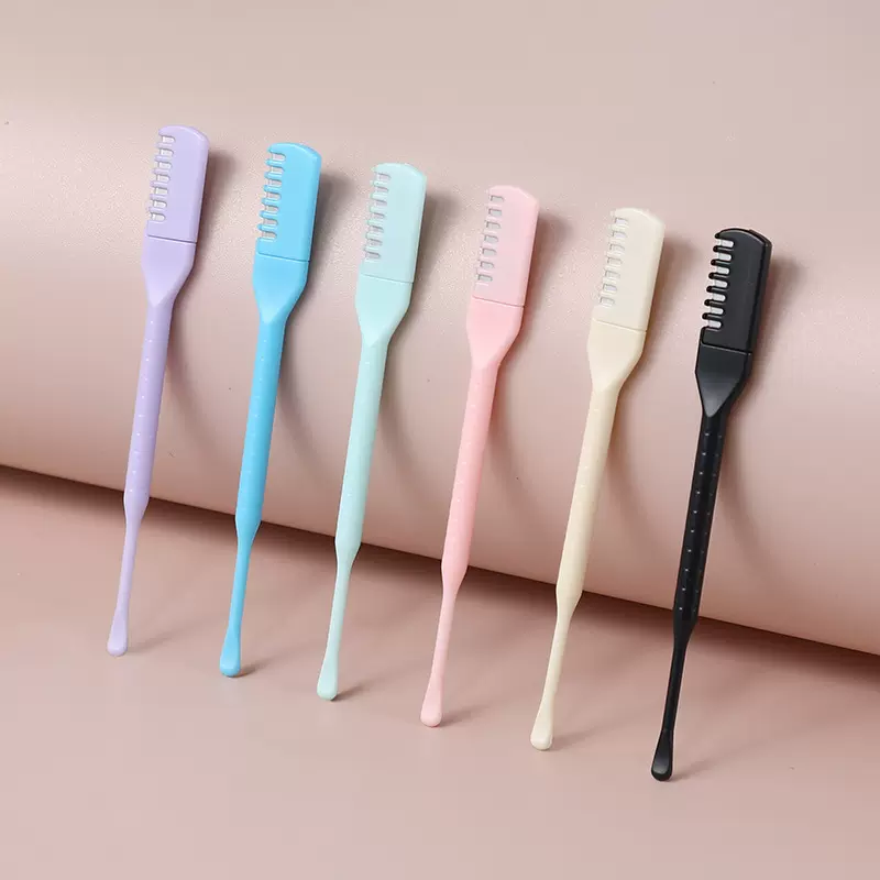 跨境批发双头鼻毛刀耳勺 手动安全清理鼻毛修剪器 美妆工具鼻毛刀