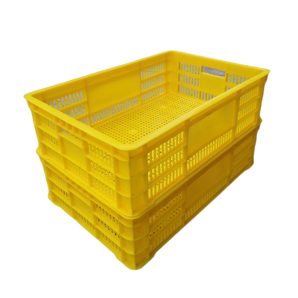 AA7#塑胶周转箩 AA7号塑料周转筐 食品周转胶框 白色冷冻塑料箩