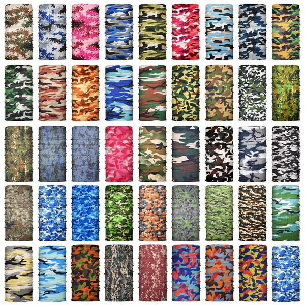 Outdoor Camouflage Magic Scarf Sports Riding Mask Summer Sunscreen Travel Fishing Neck Set Full Face Face Face Face Towel for Men and Women