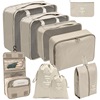 Folding storage bag for traveling, organizer bag, cosmetic bag, clothing, footwear, case bag, set