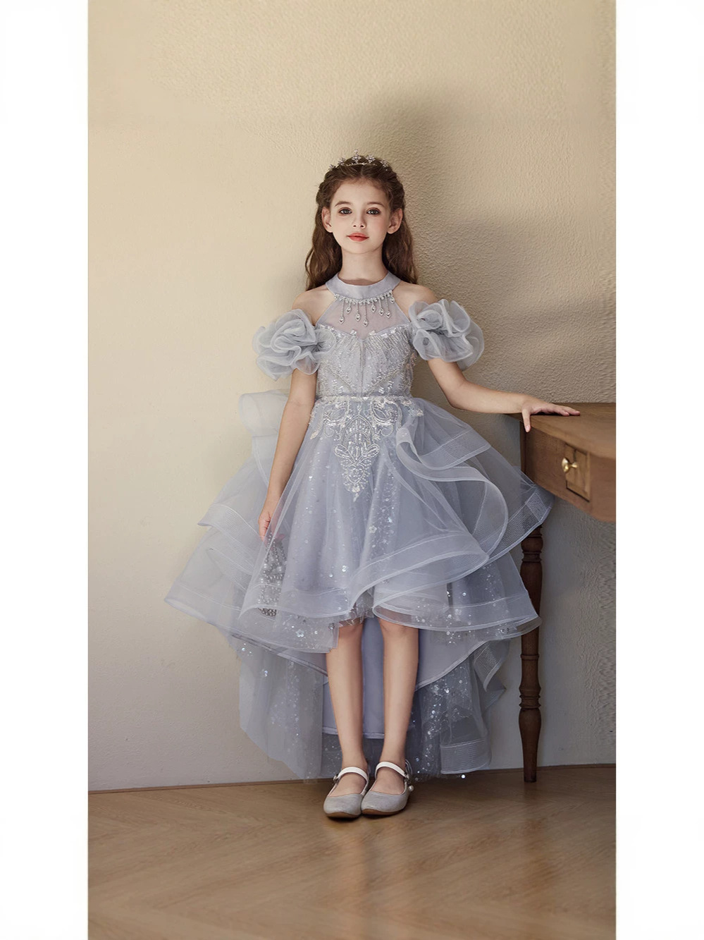 Elite dress, children's small princess costume, piano performance costume, suit, Birthday gift 3