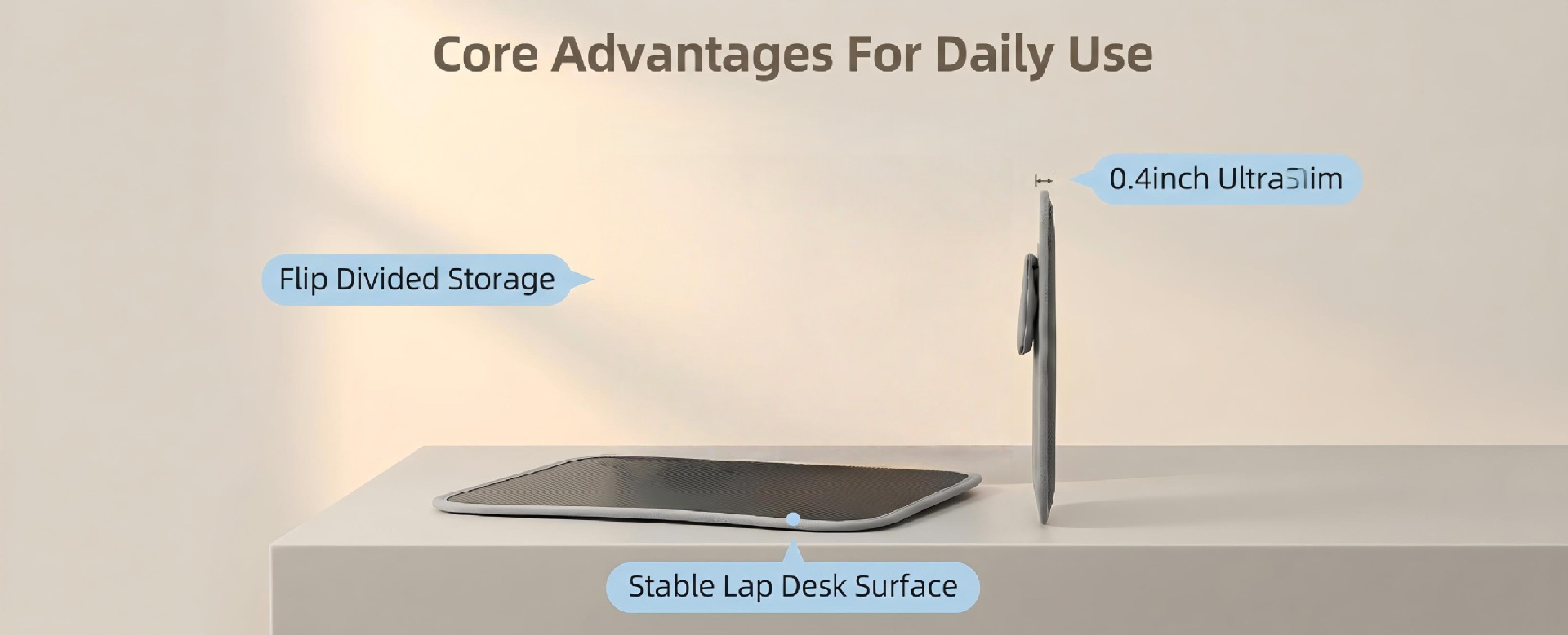 Car-Mounted Small Table, Lap Table, Multifunctional Car Dining Table, Laptop Table, Seat Gap Storage Box
