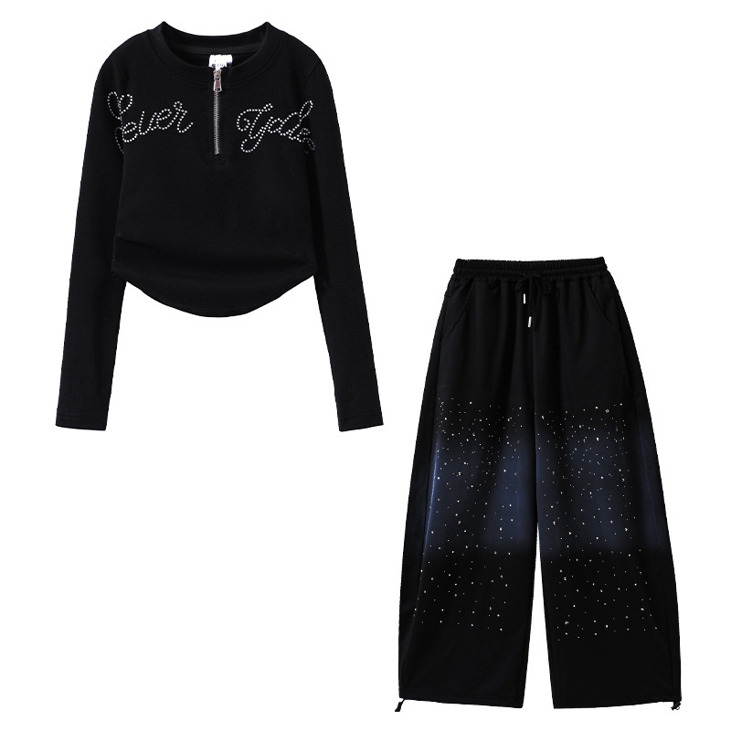 Trajes de jazz para chicas chicas de moda para chicas de moda para niños de baile callejero trajes de espectáculo de Año Nuevo para niños