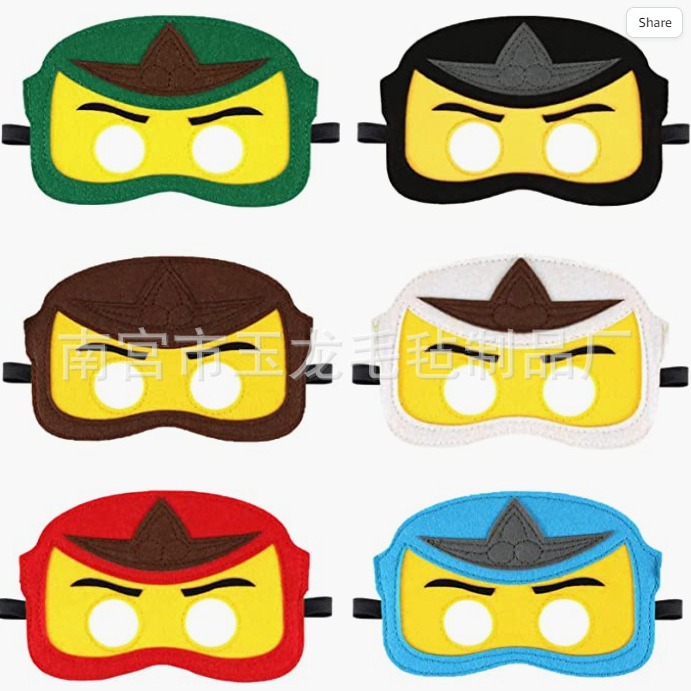 装扮舞会毛毡眼罩 各种动物卡通造型面具 街舞炫酷面具万圣节面具