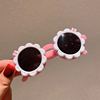 Children's cute glasses solar-powered suitable for men and women, sunglasses, flowered, wholesale