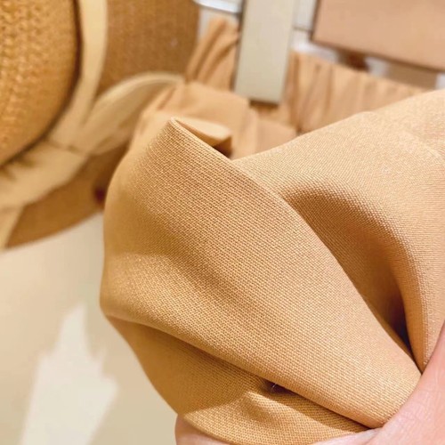 Girls suit dress summer dress cartoon bear label Polo collar double version princess two-piece set 95079