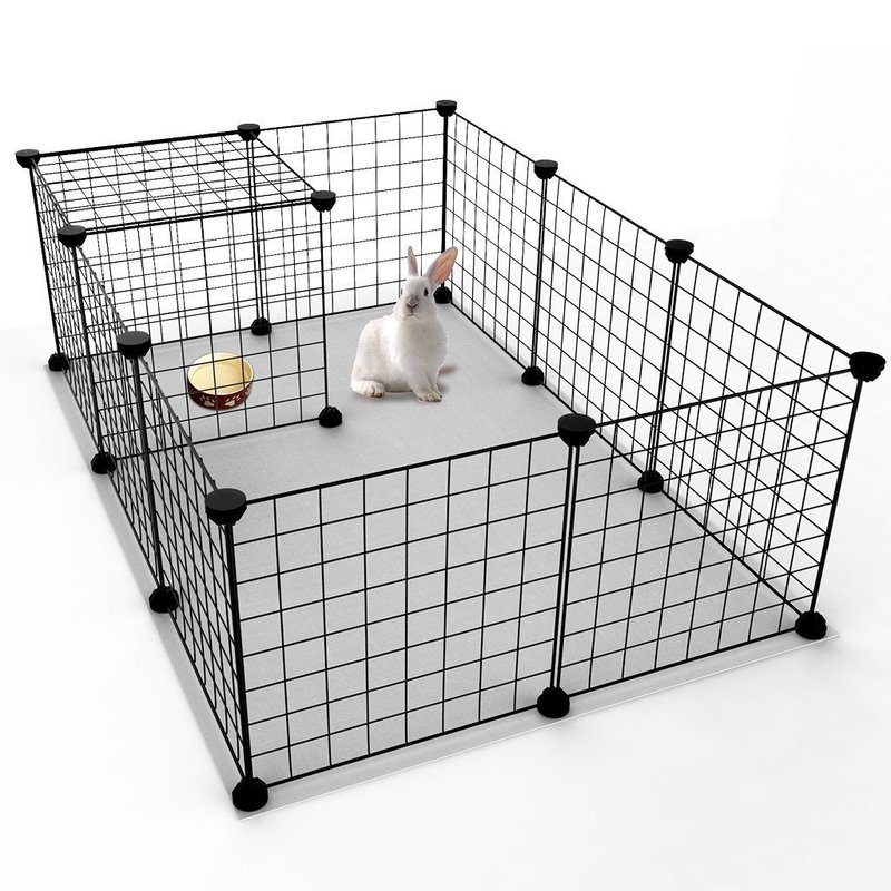 マジックピース diy 鉄ネット猫ケージ犬鶏小屋ウサギペットフェンスヴィラパーティションバックルフラワースタンド収納キャビネット|undefined