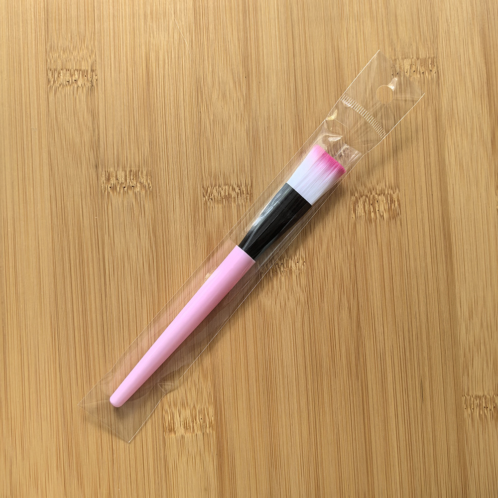 Stok Makyöz Fırçası Beyaz Sap Pembe Sap Yumuşak Kıl Makyöz Fırçası Silikon Makyöz Fırçası Çamur Masken Fırçası Aplikatör Ağartma Fırçası