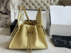 新款25C抽绳水桶包25bag hobo牛皮鱼子酱吊床包腋下单肩手提嬉皮
