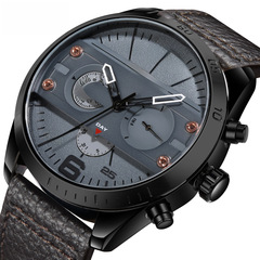 MINI FOCUS Watch with Japanese Movement, Multifunctional Mechanical Fashion Quartz Watch, Waterproof Men's Watch 0068G