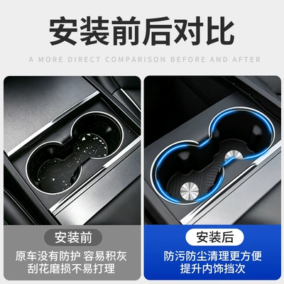 Anti-slip mat new version center console cup