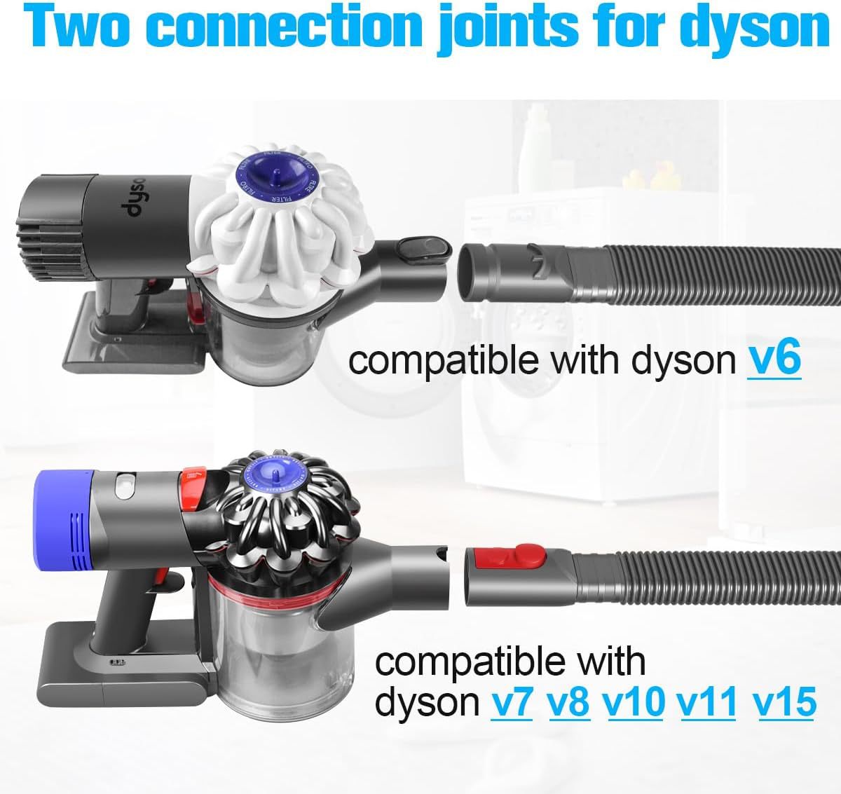 Manguera de conector especial para aspiradora Dyson V6V7V8V10V11V12V15 secador de limpieza