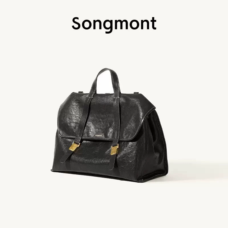 Портфель/рюкзак в стиле путешествий гор Songshan Mountain Travel Series Briefcase Gender-free ретро растительная выделка кожа рюкзак