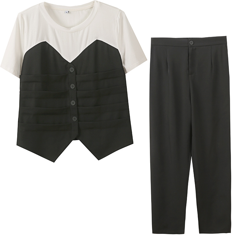  夏  XL-4XL 大きいサイズ 上下セット