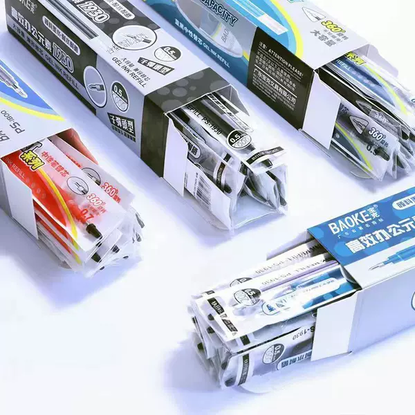Baoke 0.5/0.7/1.0mm gel pen 1.0 signature pen large capacity thick water pen refill refill gel pen