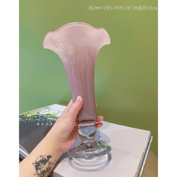 Beautiful medieval French style lamp vase glass hydroponic flower…
