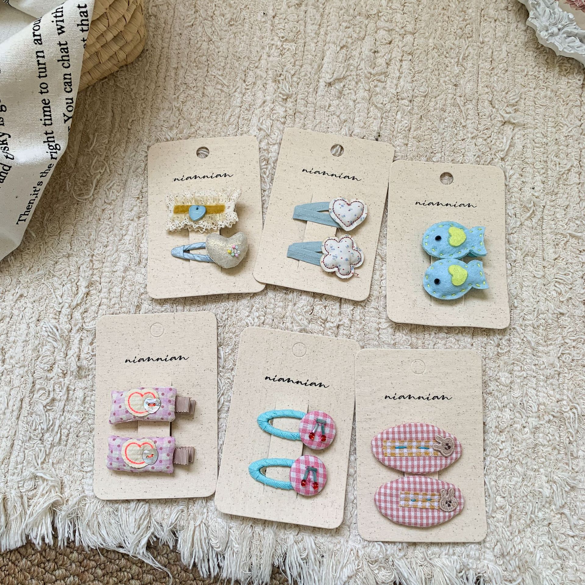 Caña de azúcar de pera ropa infantil pinzas de cabello para niños flores dulces niñas arco pinzas de cabello para bebés ondulados puntos de frangeo BB pinzas de cabello