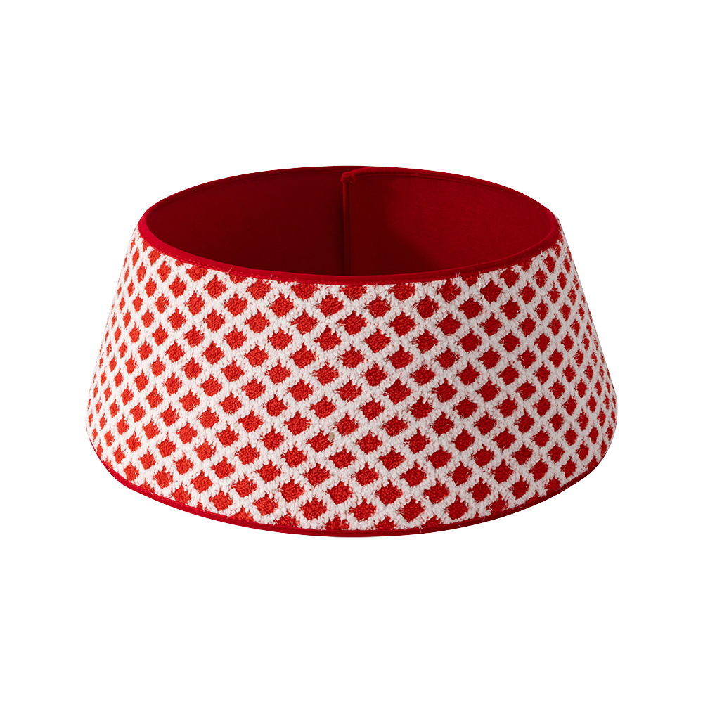 Nuevo cruzado de Navidad cuadrado de peluche árbol de Navidad collar de peluche escenas de diseño accesorios artesanías