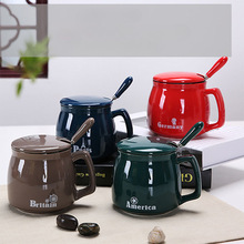 创意zakka陶瓷杯子日式陶瓷杯色釉马克杯卡通咖啡杯套装批发