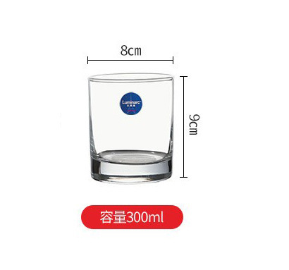 Copa cuadrada de vidrio lemeiya hogar engrosada taza de té taza de agua de vidrio reforzado conjunto taza de beber transparente