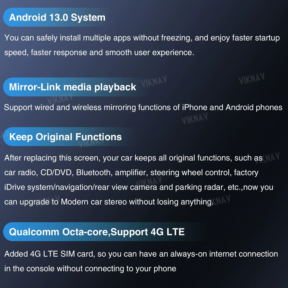 Подходит для Cadillac CT6 Qualcomm Android 13 восемь ядер модифицированная центральная система навигации 12,3-дюймовый беспроводной CarPlay