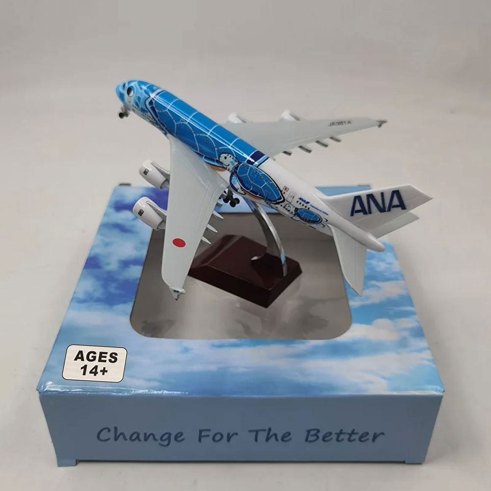 Modelo de avión de aleación de varios tamaños a380 Modelo de avión Airbus A380 Adornos de aviones de pasajeros Ventas de fábrica Productos calientes nacionales y extranjeros