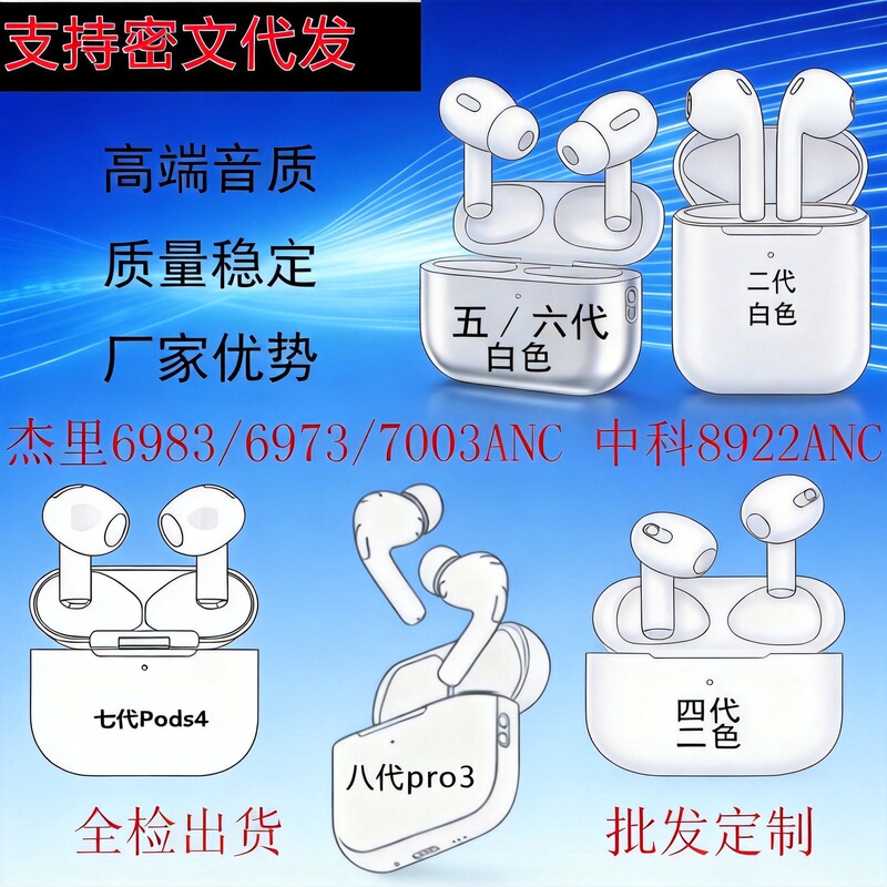 Huaqiangbei Pro3 Bluetooth Earphones 7th and 8th Generation Jerry 7003 Noise Reduction Zhongke 8892 Heart Rate Wireless Compatible with Apple Huaqiangbei Pro3 Bluetooth Earphones 7th and 8th Generation Jerry 7003 Noise Reduction Zhongke 8892 Heart Rate Wireless Compatible with Apple
