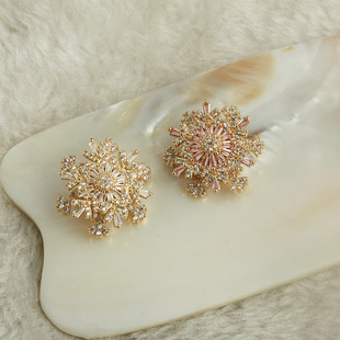 14k����ɫ�����Dѩ���ʯ�p�Ӹ��� diy�ֹ��Ʒ��� ��״�����