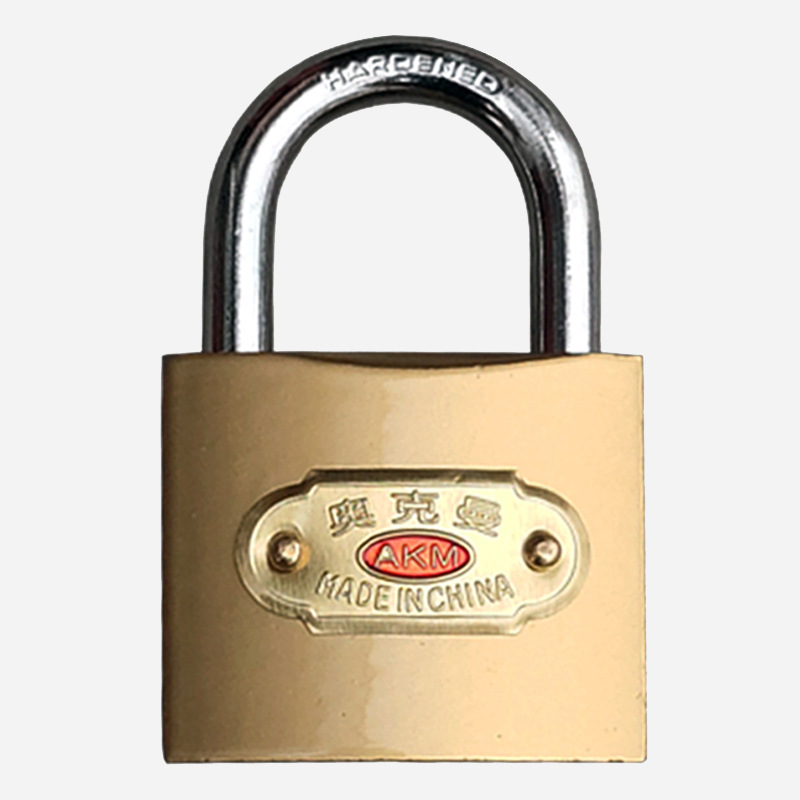 Anti-theft door wooden door lock bedroom door small lock head dormitory door iron hanger lock iron gate lock student use lock imitation copper hanger lock 