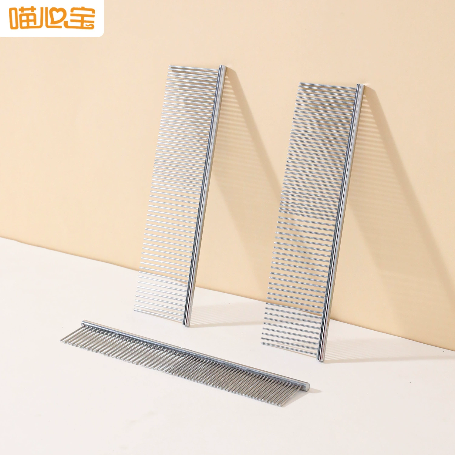 Meow Xinbao в твердом переплете товары для красоты домашних животных расческа с двумя зубьями узел пушистая шерсть гребень для домашних животных в наличии оптом