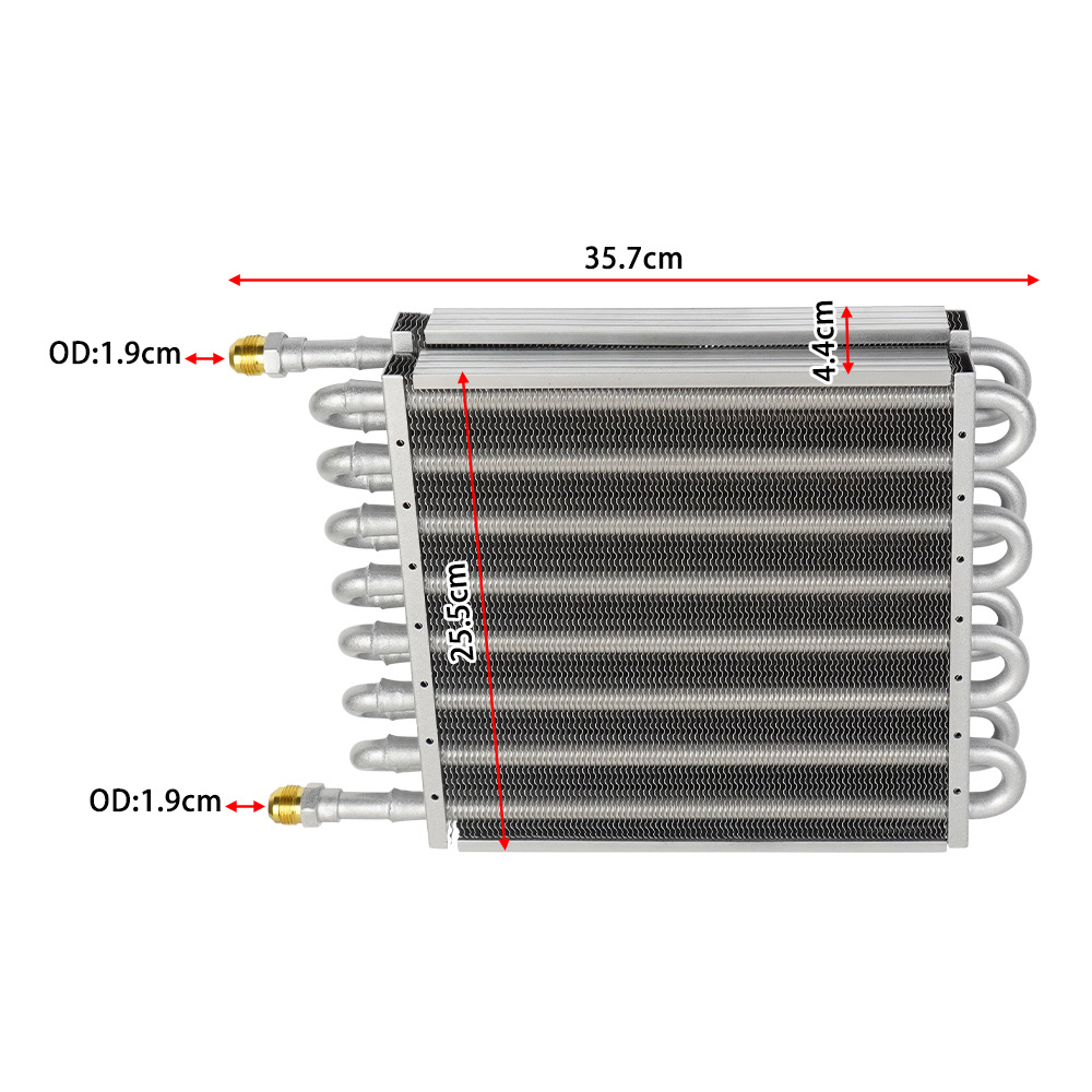 16열 은색 응축관 본체