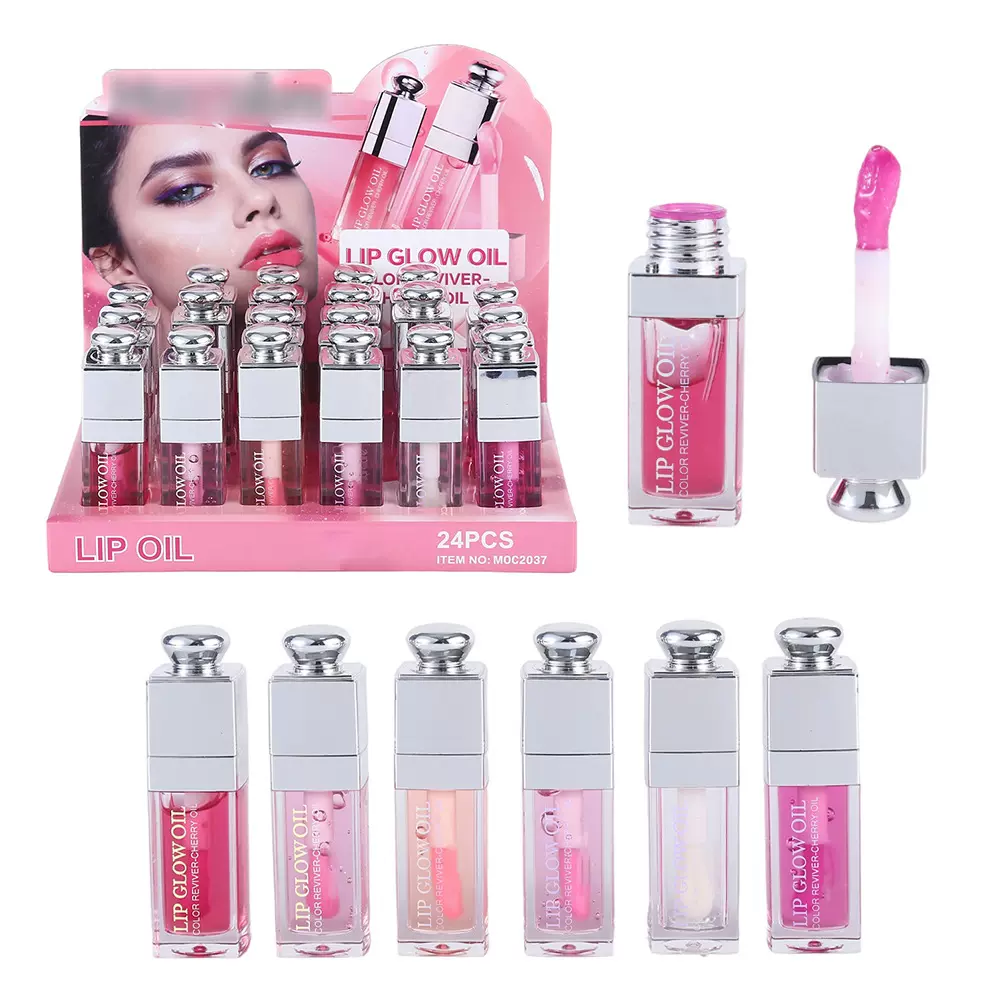 跨境透明温感变色镜面水光唇彩唇油唇部精华OEM护唇油防干裂润唇