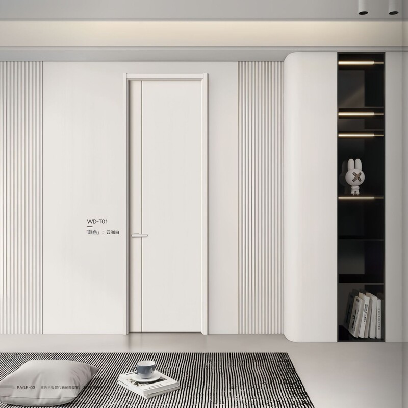 Wooden Door Room Door Bedroom Door School Door Hospital Ecological Door Carbon Fiber Door Processing Custom Set Door Factory Direct Operation