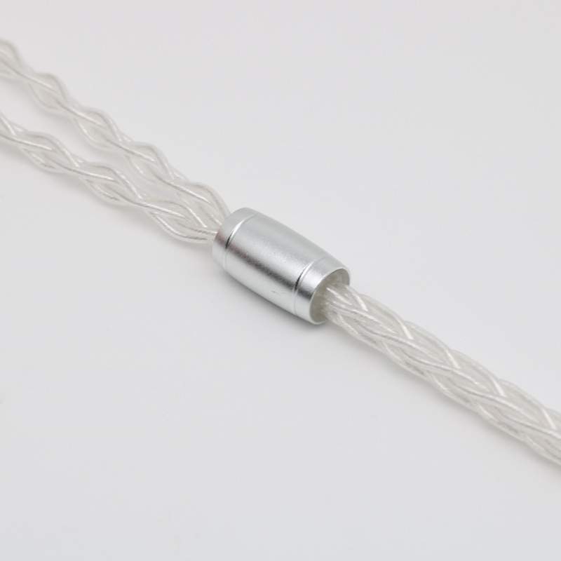8 ストランド銅銀メッキホワイトマット Shure MMCXQDC0.78 マイク typec フィーバーヘッドフォンオーディオアップグレードケーブル|undefined