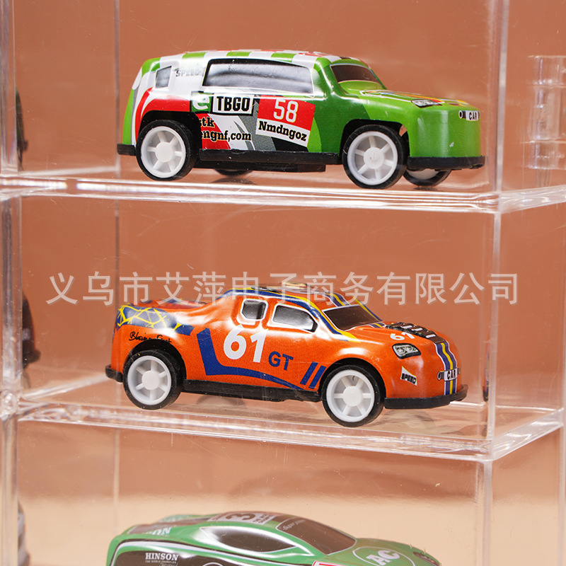 風火輪マッチ箱多美カード児童玩具車型収納箱1:64小型自動車防塵多格収納