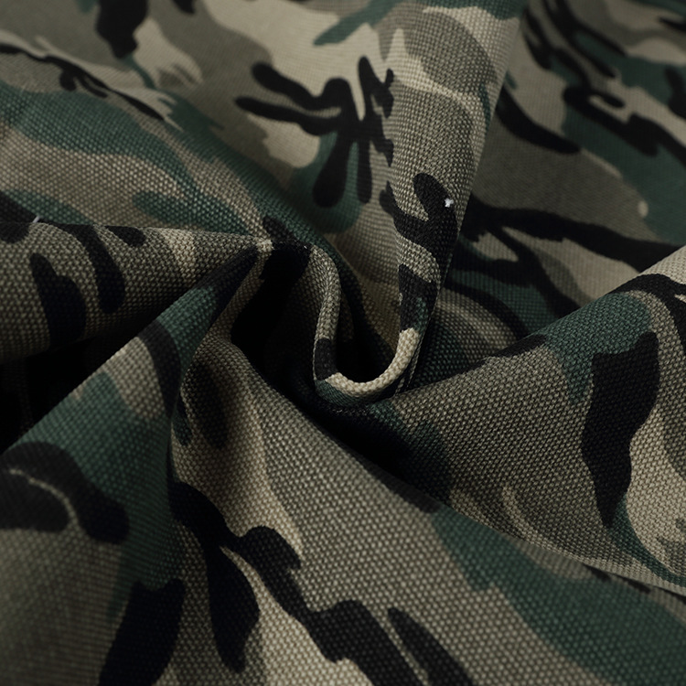 Hot sale 100% algodón camuflaje tela impresa para zapatos