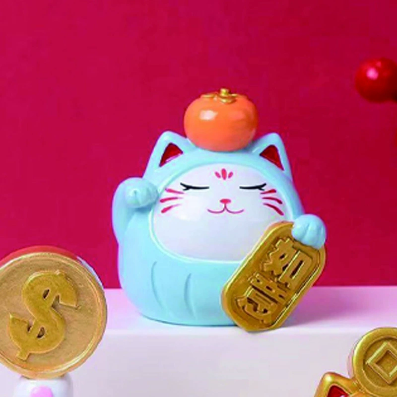 Новый милый питомец-фигура котенок стикеры Meow, защитная коробка, творческие настольные украшения, декоративные подарки на праздники