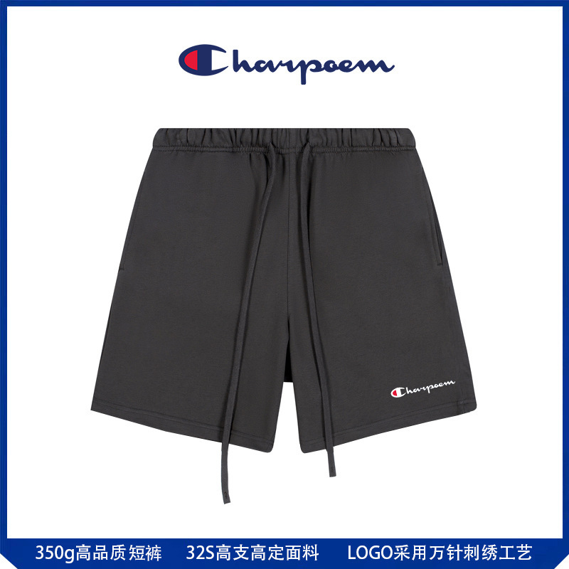 Champion Graffiti Five-Point Pants for Men and Women 2025 Summer New High-Quality 350g Sports Couple Trendy Brand Loose Shorts