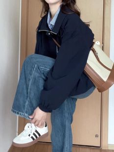 Spring and Autumn Petite Workwear Short Jacket for Women, Korean Style New Short Coat, Simple Jacket Top